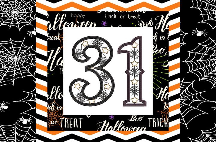 31 Halloween Quilt Block-E3