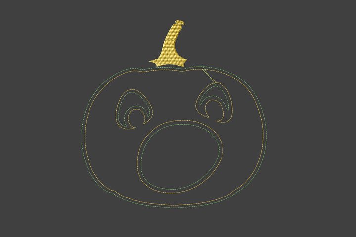 Applique Pumpkin Shocked