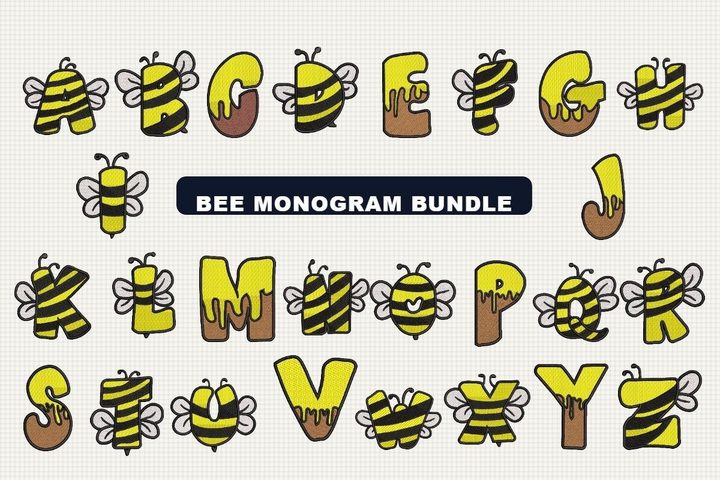 Bee Monogram Bundle Bundle