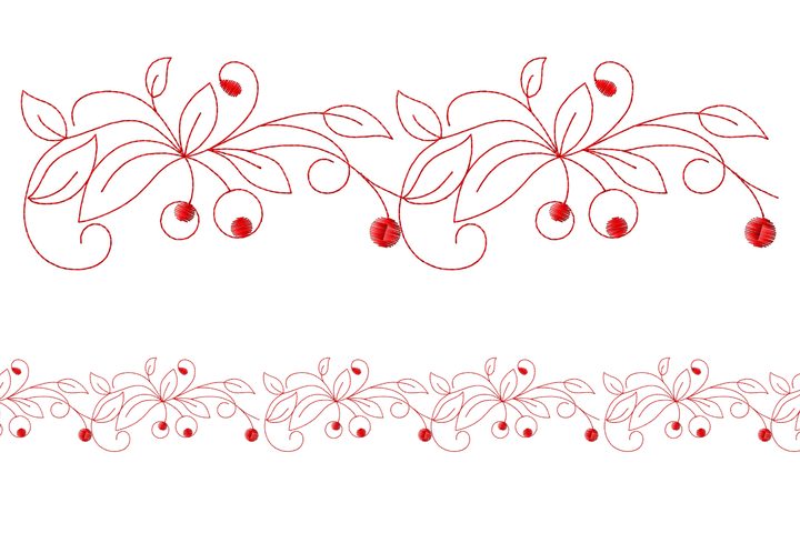 Decorative Embroidery Border Design