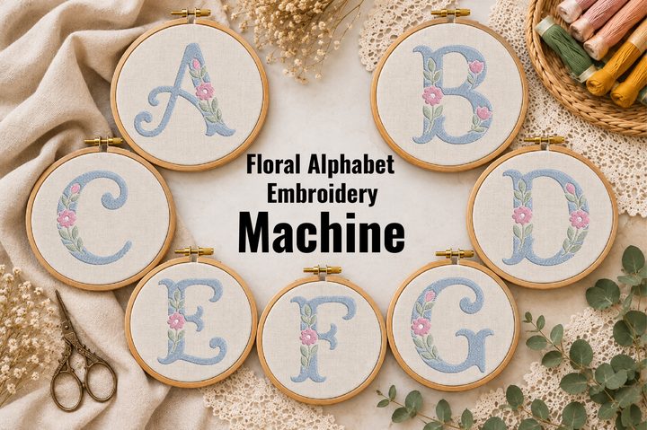 Floral Alphabet Embroidery