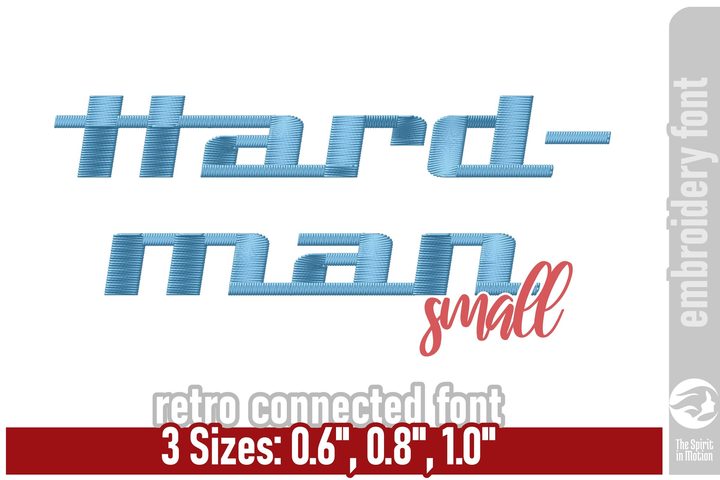 Hardman Retro Embroidery Font - Small