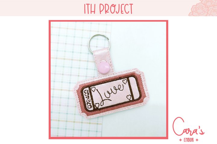 Love Coupon Keychain ITH